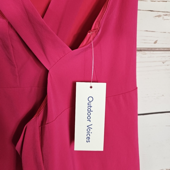 Outdoor Voices | Cross Back Pitaya Hot Pink Athletic Dress NWT - Picture 8 of 9